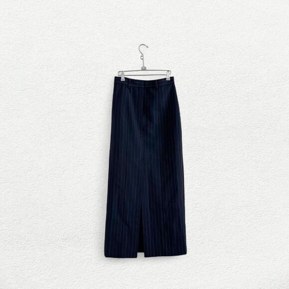 Significant Other Sinead Skirt in Midnight Pinstripe - Picture 1 of 8